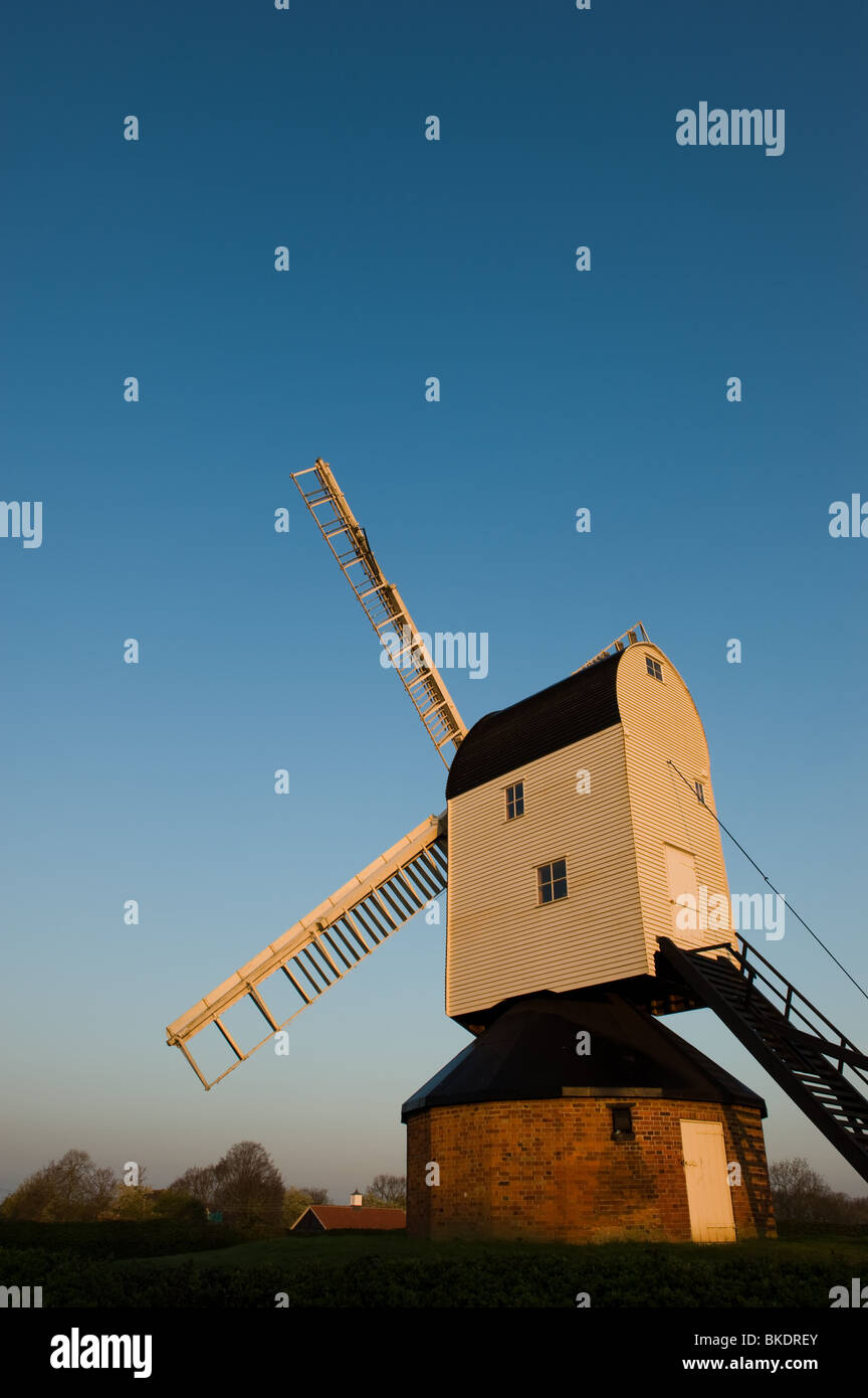 Mountnessing post windmill in Essex Stock Photo
