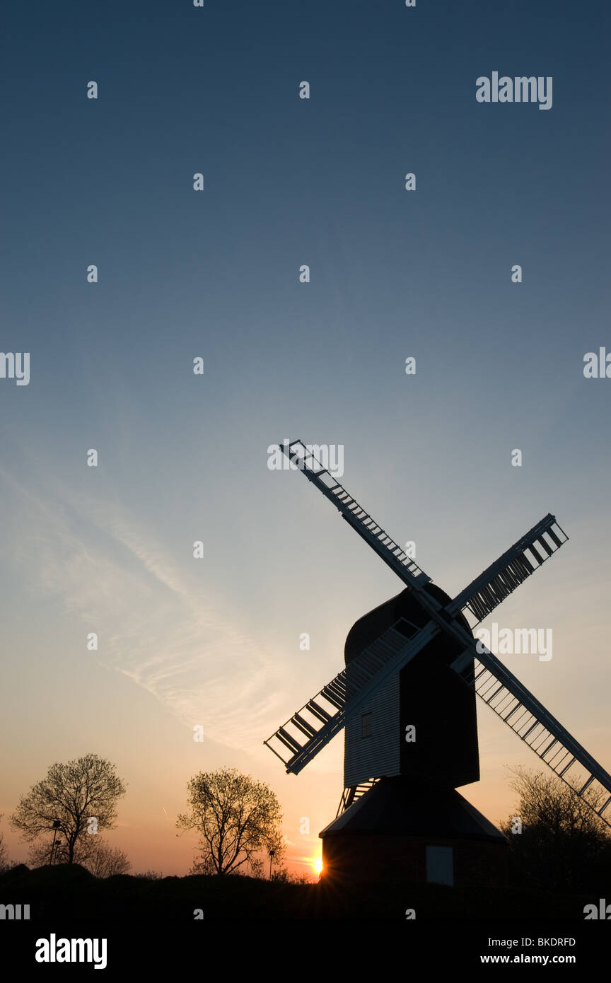 Mountnessing post windmill in Essex Stock Photo