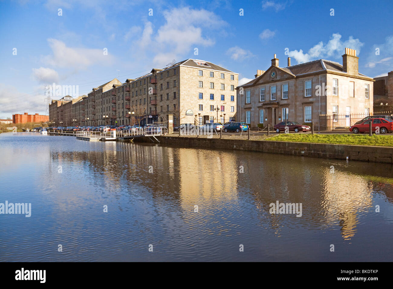 Speirs Wharf, Forth and Clyde Canal, Glasgow Stock Photo