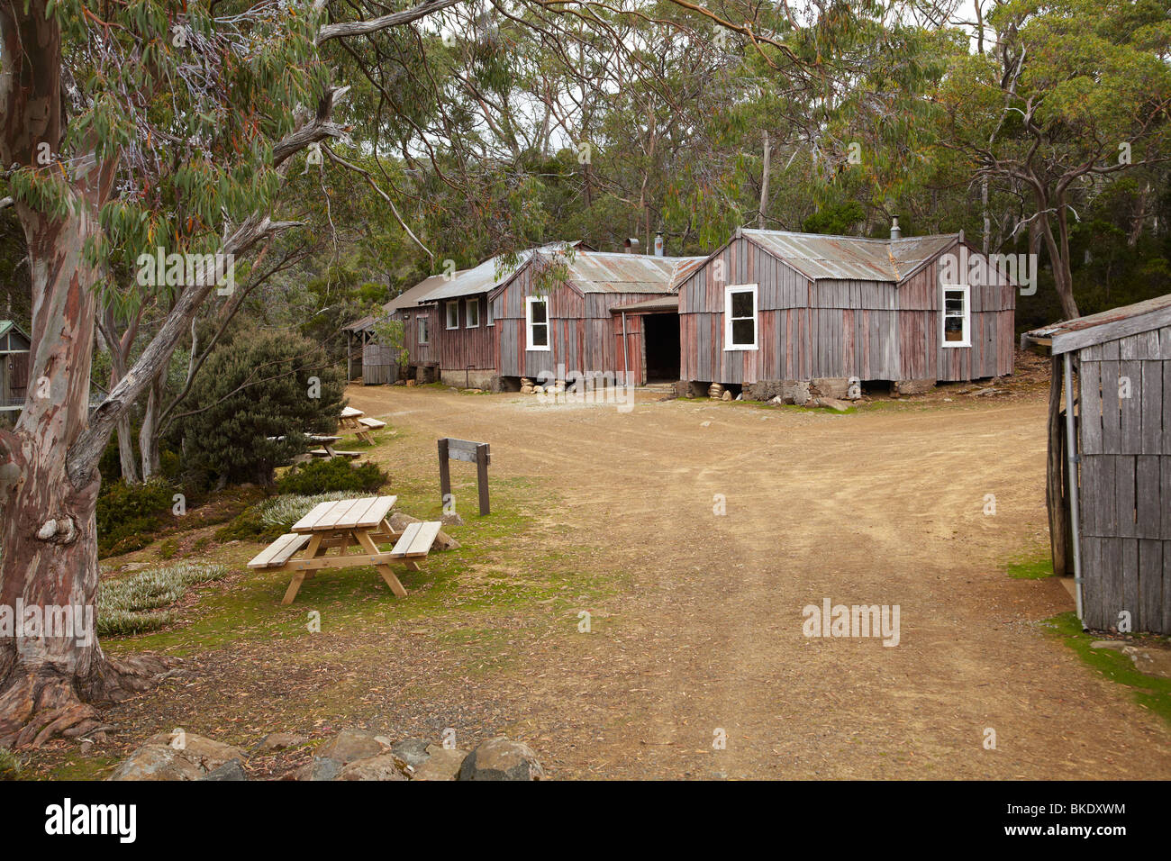 Historic Government Huts Near Lake Dobson Mount Field National