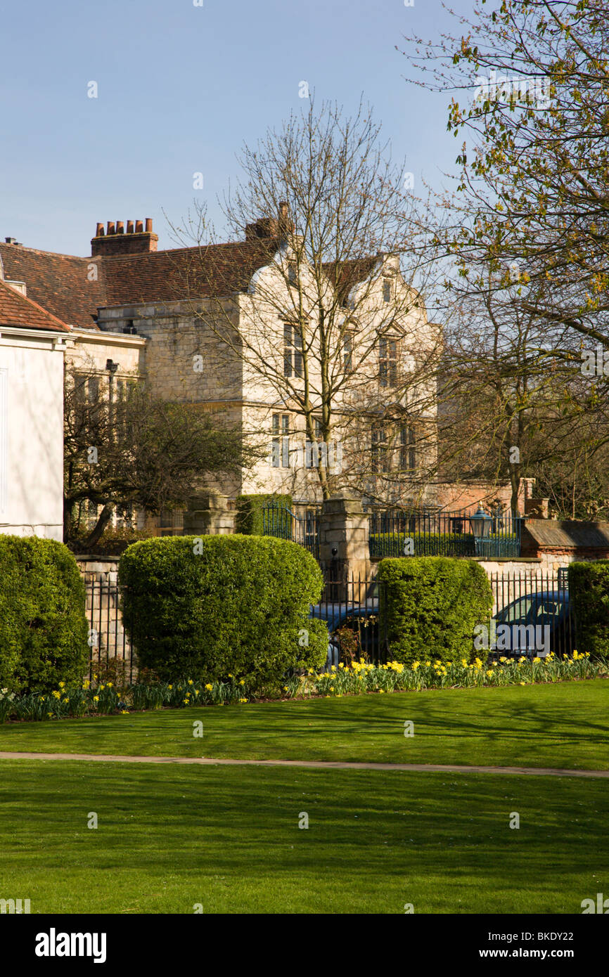 The Treasurers House from Deans Park York Yorkshire UK Stock Photo