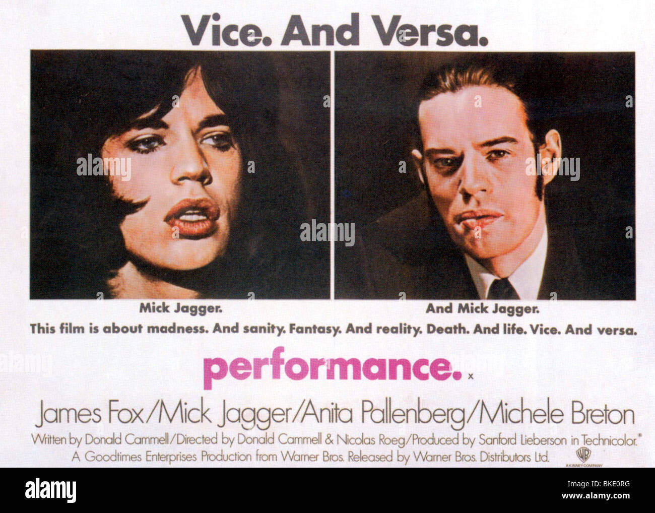 Performance film mick jagger hires stock photography and images Alamy