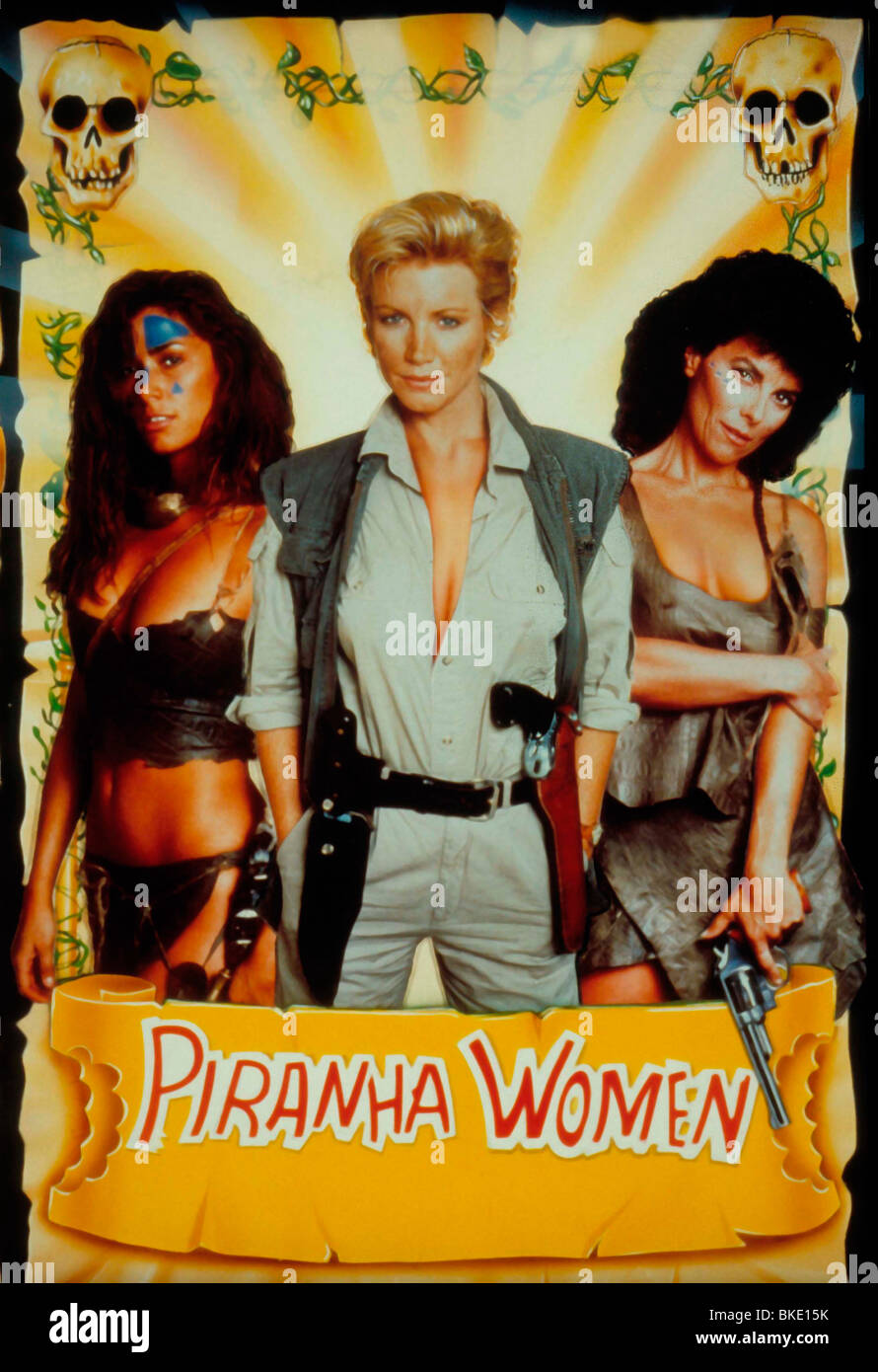 PIRANHA WOMEN (1989) CANNIBAL WOMEN IN THE AVOCADO JUNGLE OF DEATH (ALT) SHANNON TWEED, ADRIENNE BARBEAU PRWM 001 Stock Photo