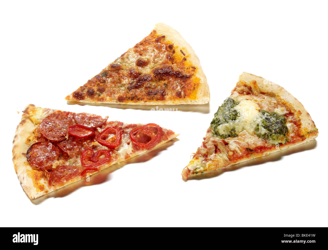 pizza slices Stock Photo