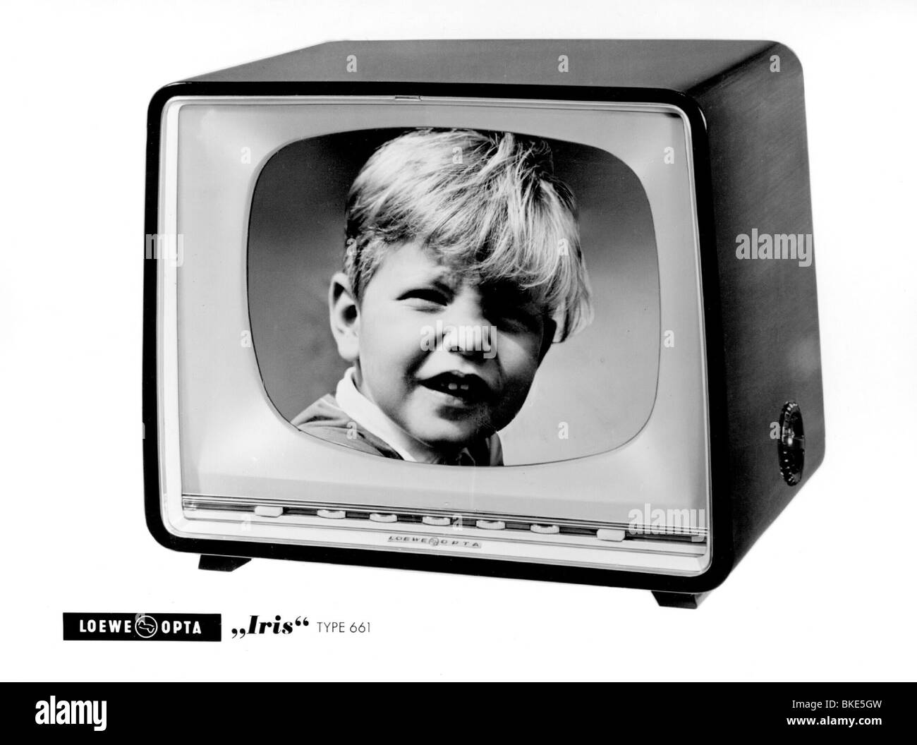 broadcast, television, television set, Loewe Opta Iris Type 661, 1950s, , Stock Photo