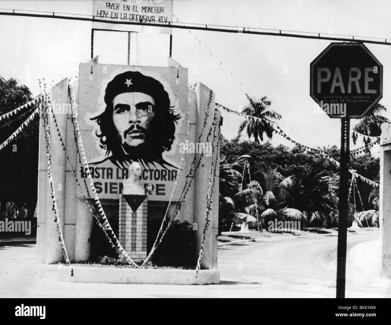 geography/travel, Cuba, politics, propaganda, poster with portrait of Ernesto 'Che' Guevara, 1960s, , Stock Photo