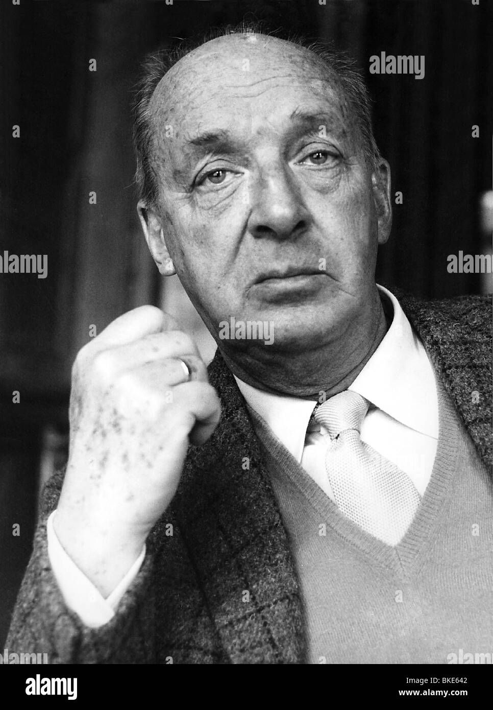 Nabokov, Vladimir, 22.4.1889 - 2.7.1977, US author / writer of Russian origin, half length, late 1960s, Stock Photo