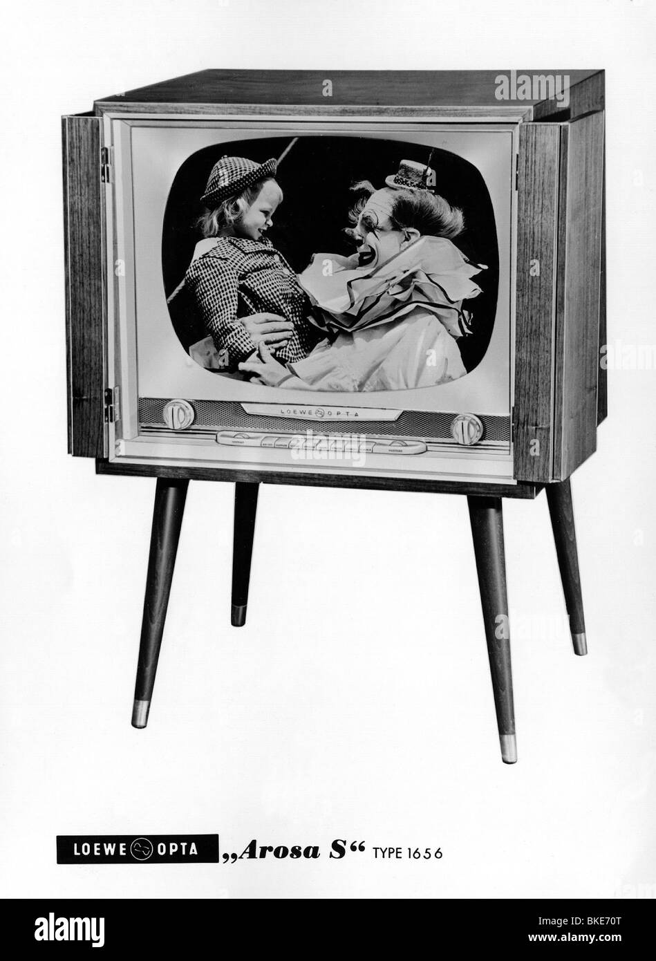 broadcast, television, television set, 1950s, , Stock Photo