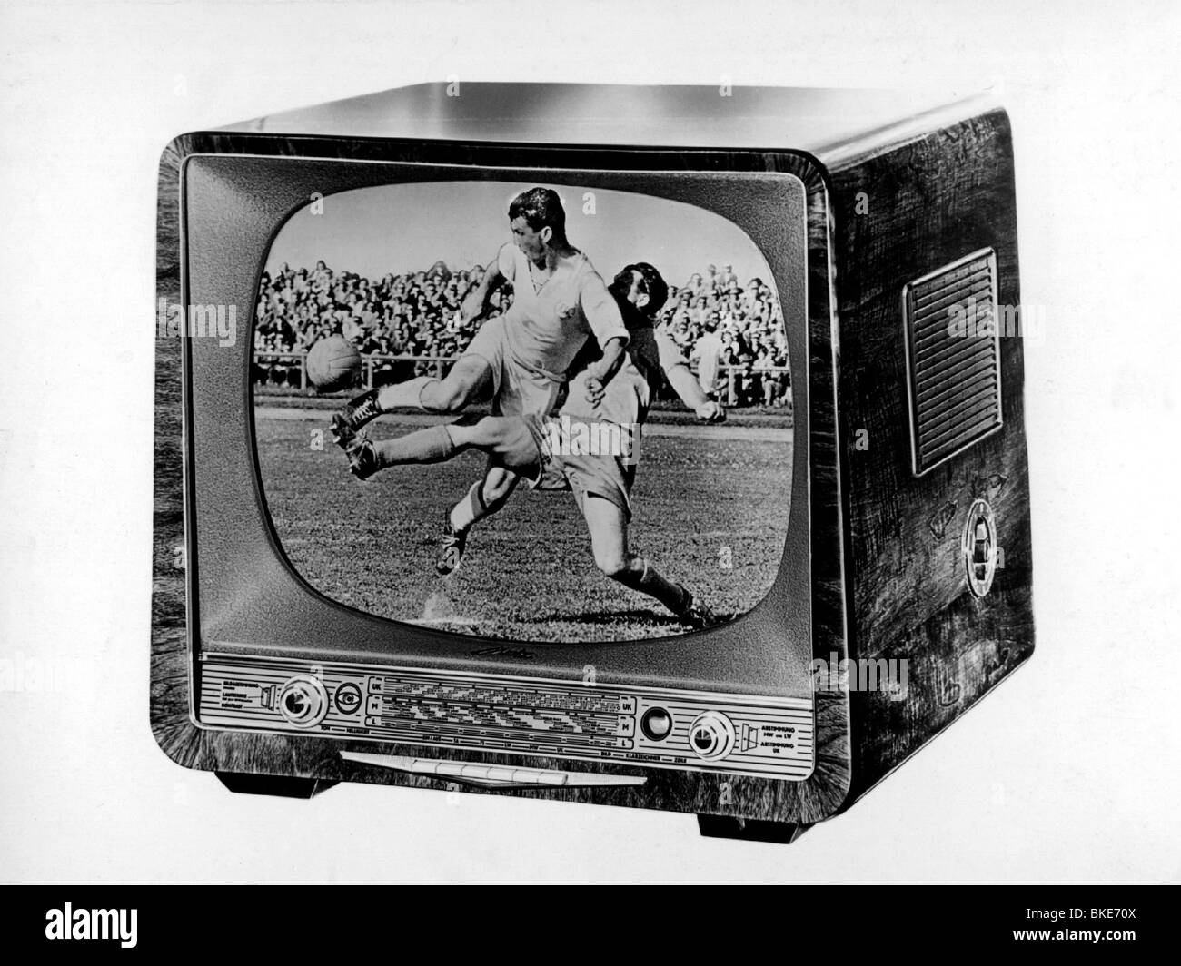 broadcast, television, television set, 1950s Stock Photo Alamy