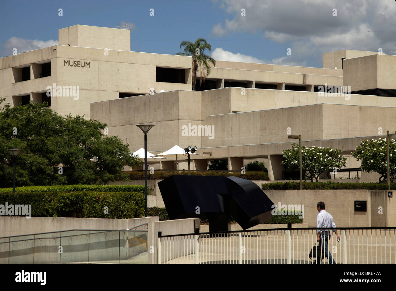 Queensland Cultural Center and Museum on South Bank in Brisbane, Queensland, Australia Stock Photo