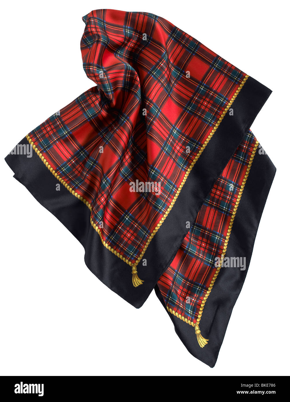Tartan scarf Stock Photo