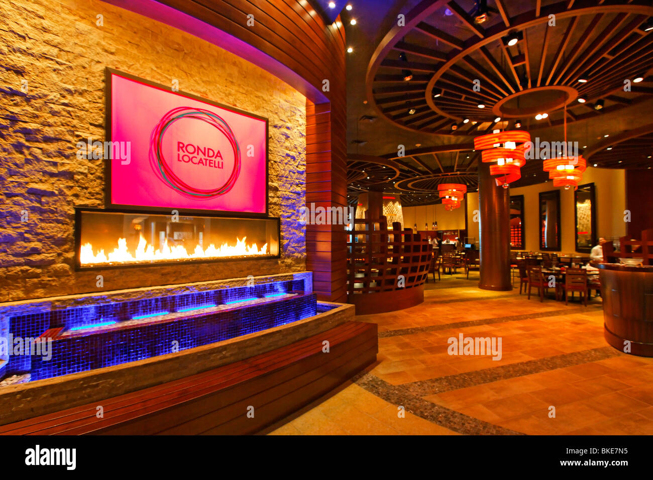 Ronda Locatelli Restaurant in Atlantis Hotel, The Palm Jumeirah, Dubai , Stock Photo