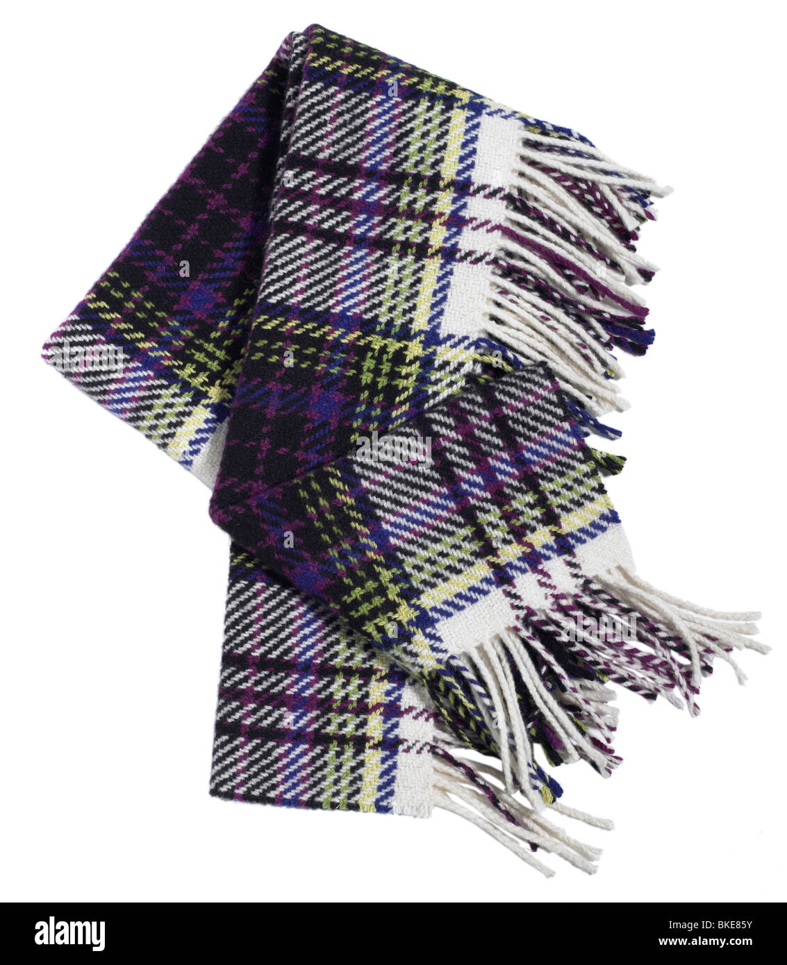 tartan scarf Stock Photo