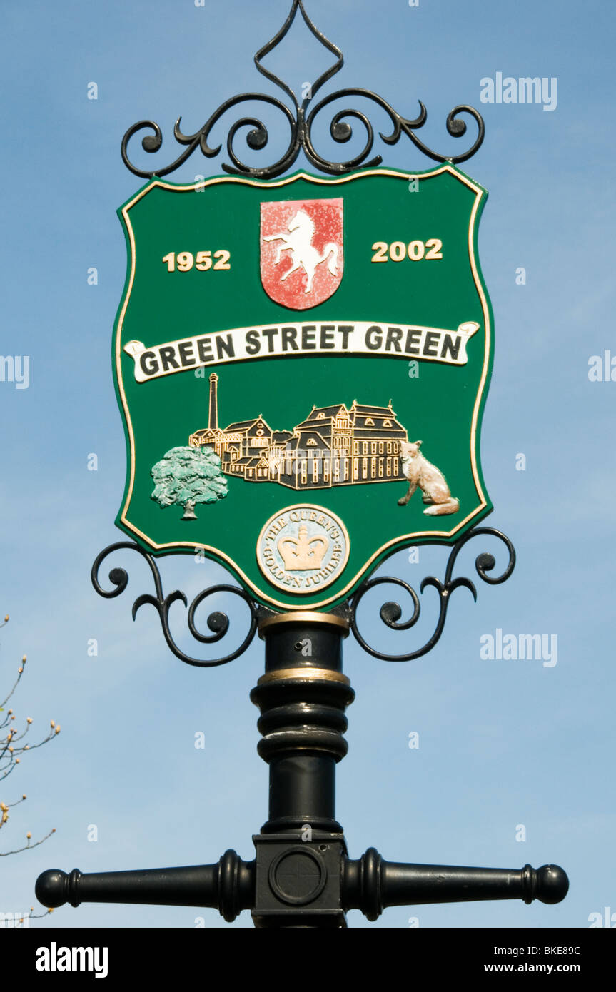 Village sign green street green hires stock photography and images Alamy