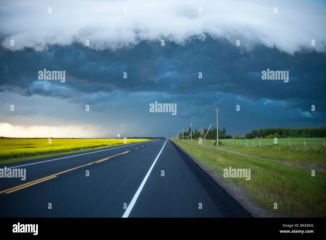Weather Front, Alberta, Canada Stock Photo Alamy