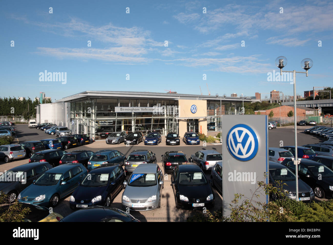 VW Dealership, Birmingham Stock Photo Alamy