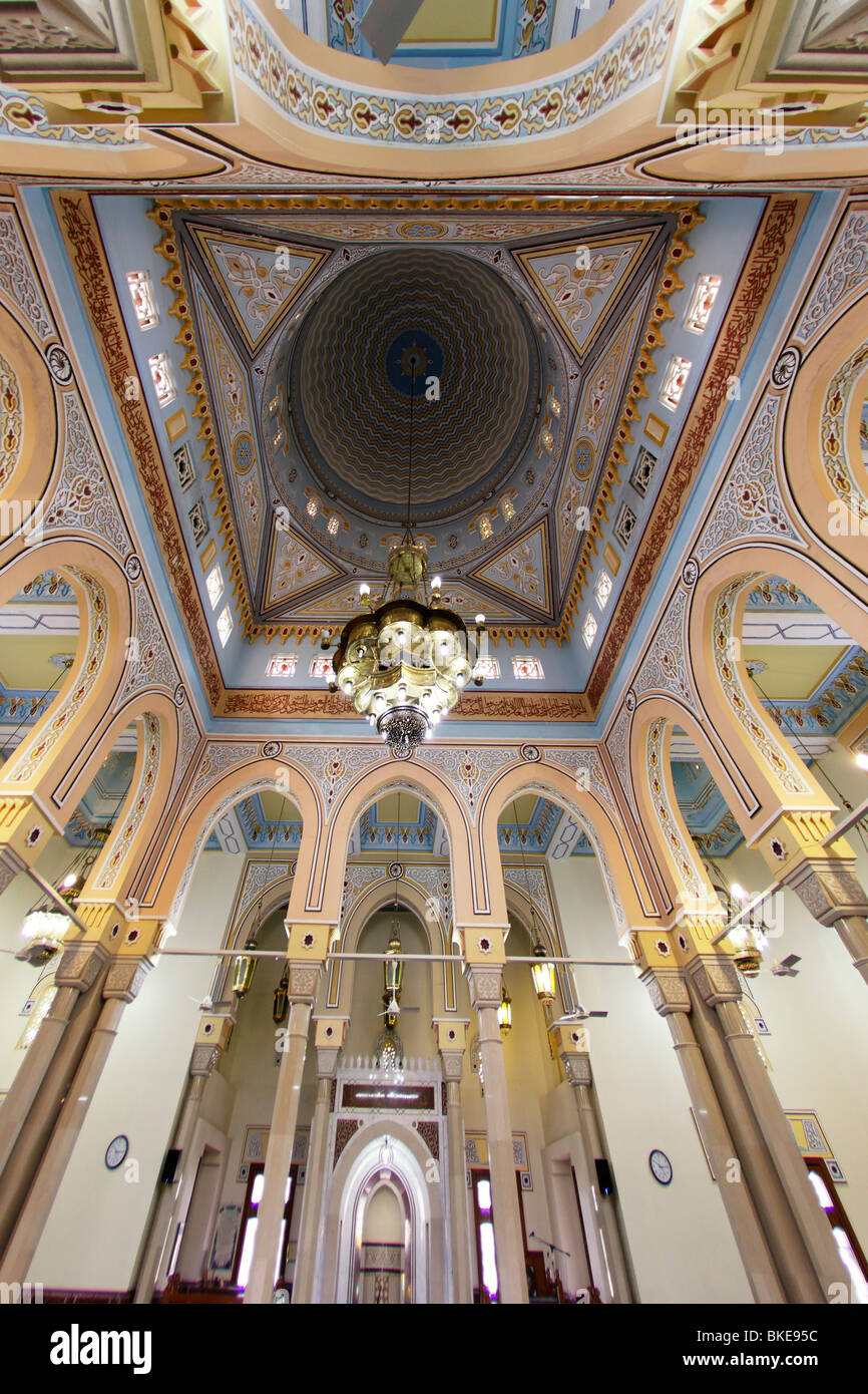 Jumeirah Mosque , indoor, ceiling,  Dubai, United Arab Emirates Stock Photo