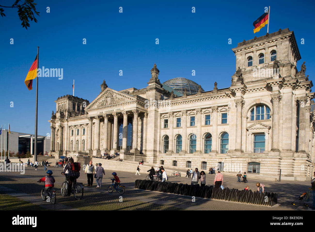 Reichstag building , outdoors , Berlin, Germany, Europe Stock Photo
