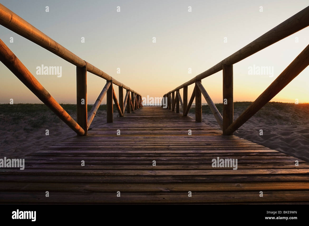Wooden Boardwalk Stock Photo Alamy
