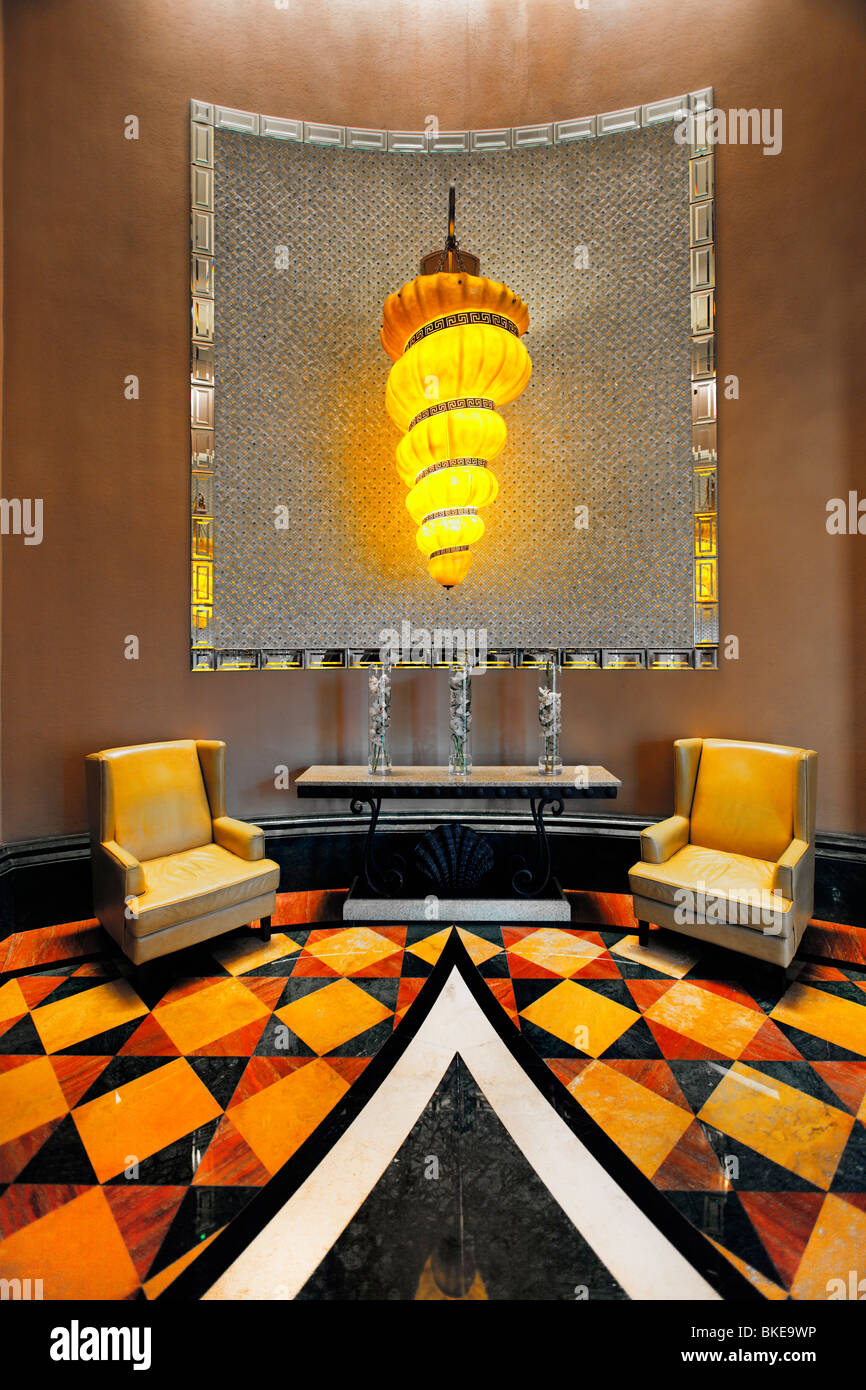 Lobby of Atlantis Hotel, The Palm Jumeirah, Dubai , Stock Photo