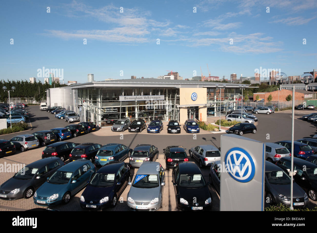VW Dealership, Birmingham Stock Photo Alamy