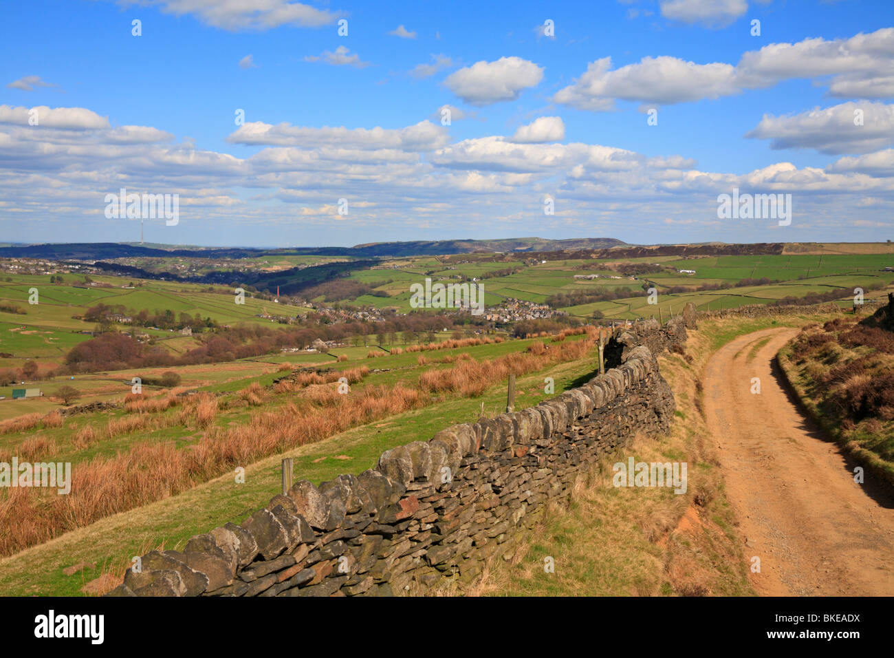 The Holme Valley, Holmfirth, West Yorkshire, England, UK Stock Photo