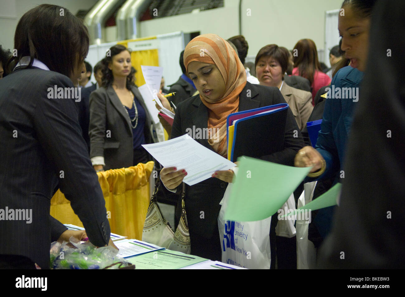 Jacob javits convention center job fair hires stock photography and