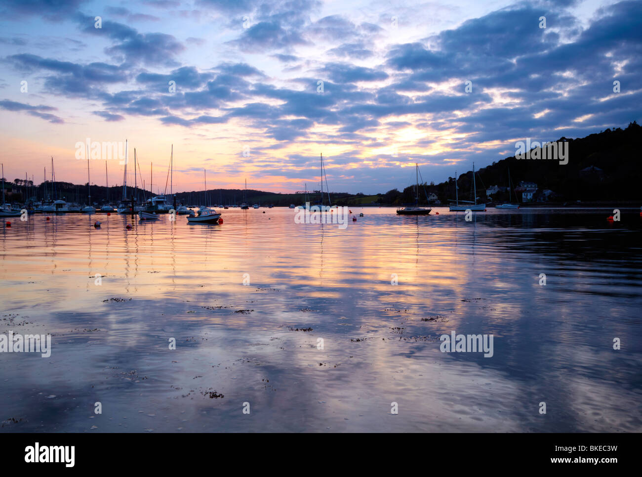 sunset on Crosshaven Bay, Co.Cork, Ireland Stock Photo Alamy