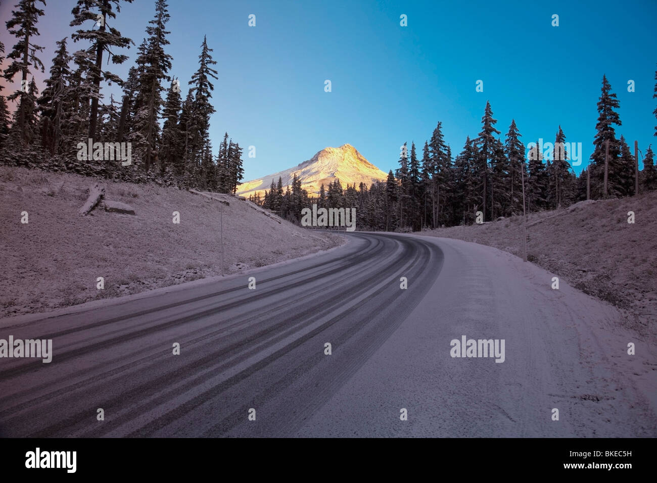 Highway 26, Mount Hood, Oregon, Usa Stock Photo Alamy