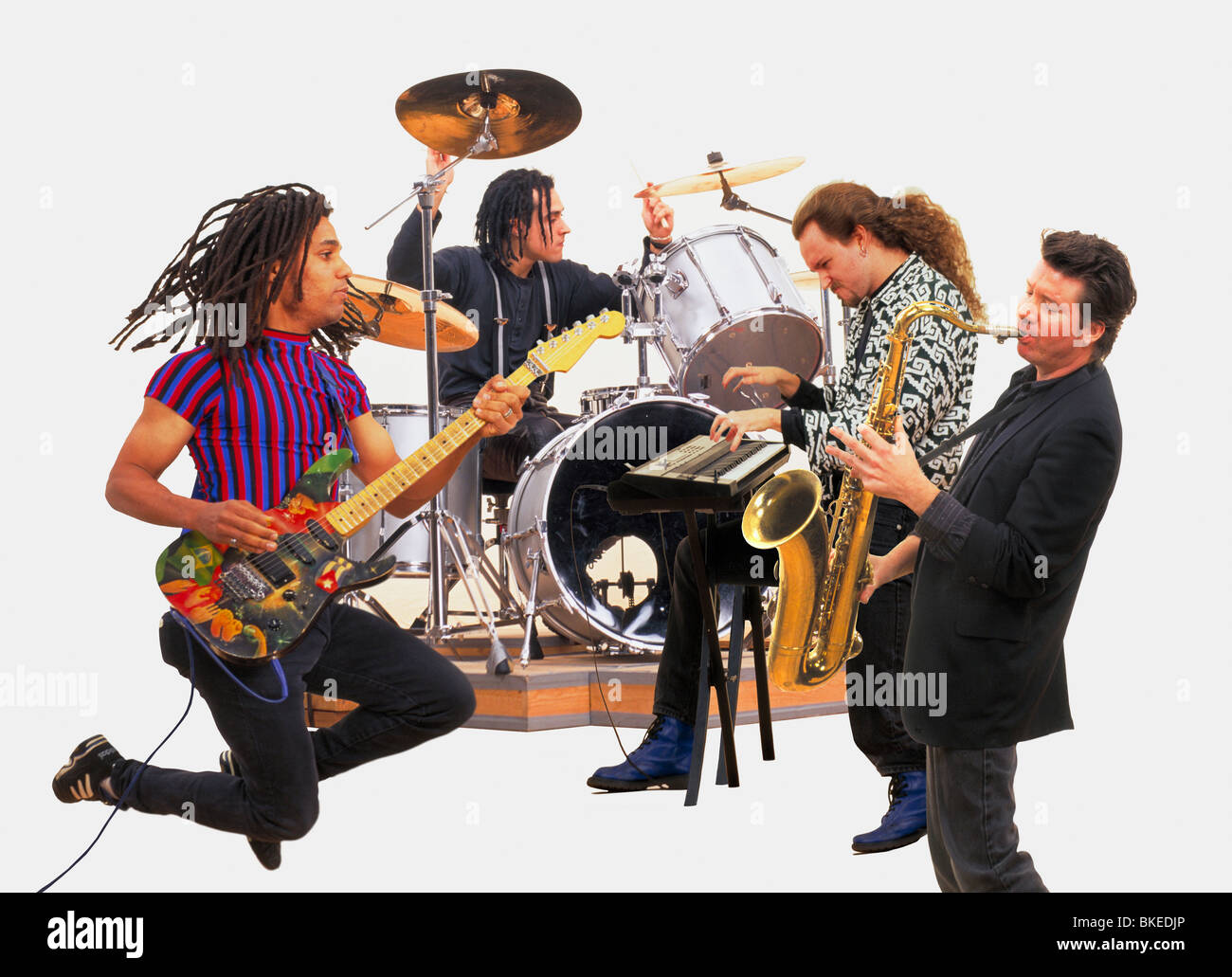 rock and roll band Stock Photo - Alamy