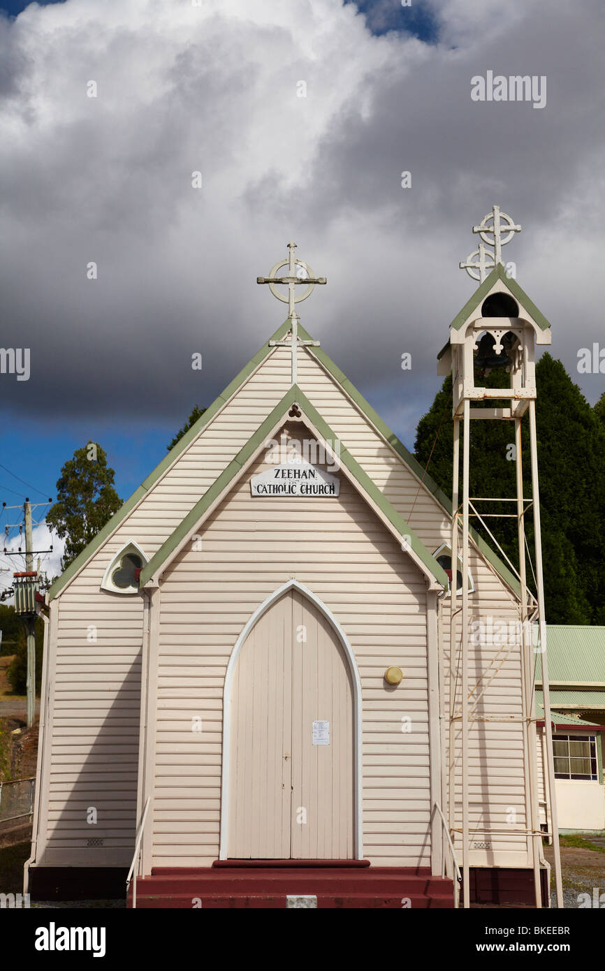 Catholic Church, Zeehan, Western Tasmania, Australia Stock Photo