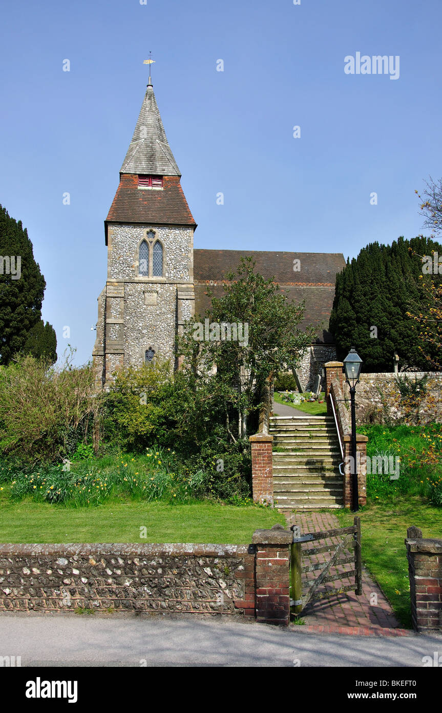 St Cosmas and St Damian Church, Keymer, West Sussex, England, United Kingdom Stock Photo