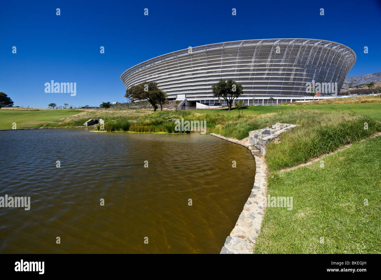 The Green Point Football Stadium, Capetown, South Africa Stock Photo