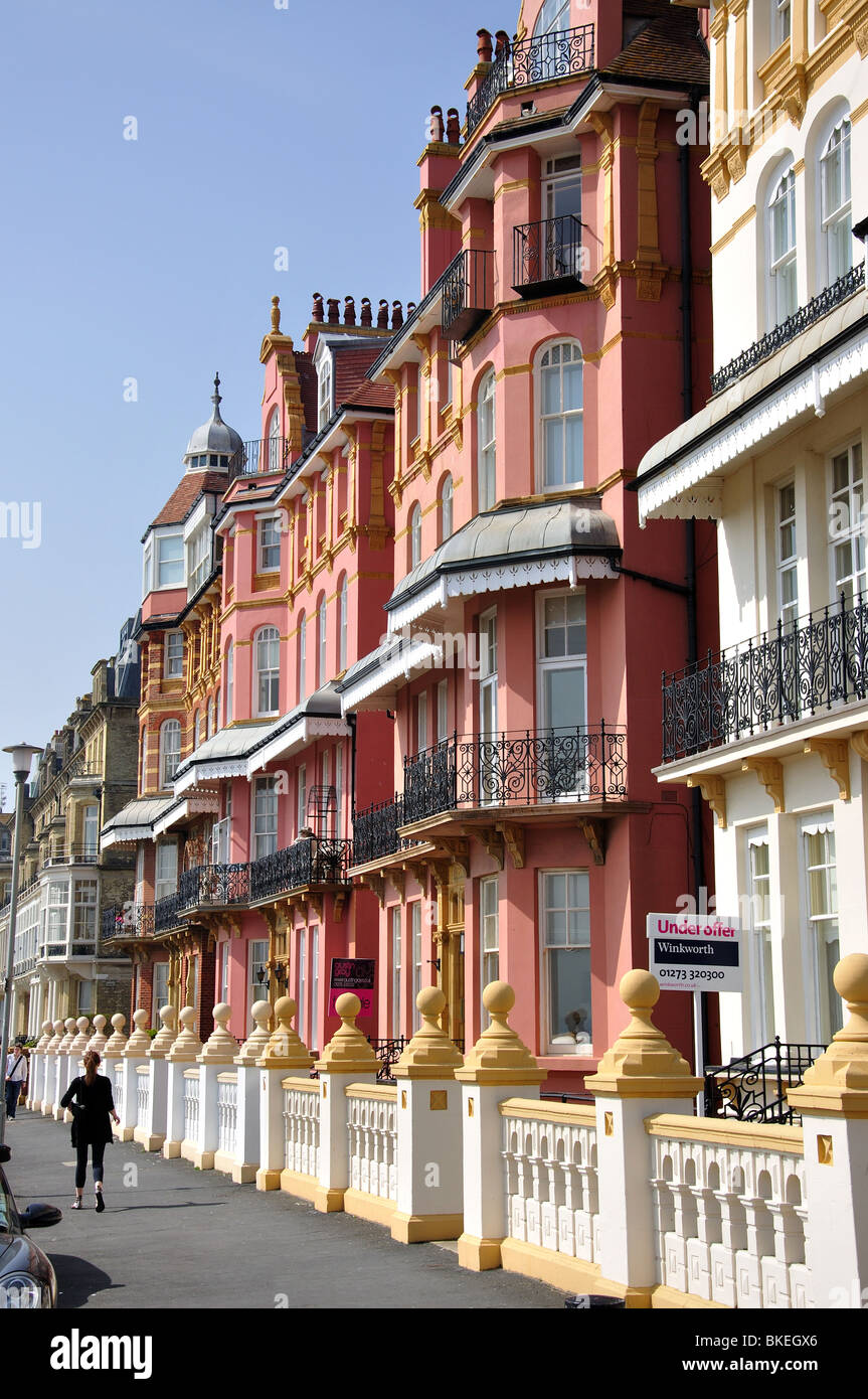 Seafront apartments, Kingsway, Hove, East Sussex, England, United Kingdom Stock Photo