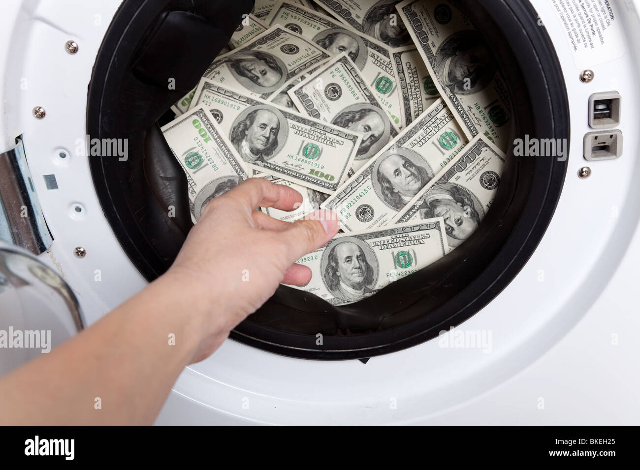 money laundry, Organized Crime concept Stock Photo Alamy