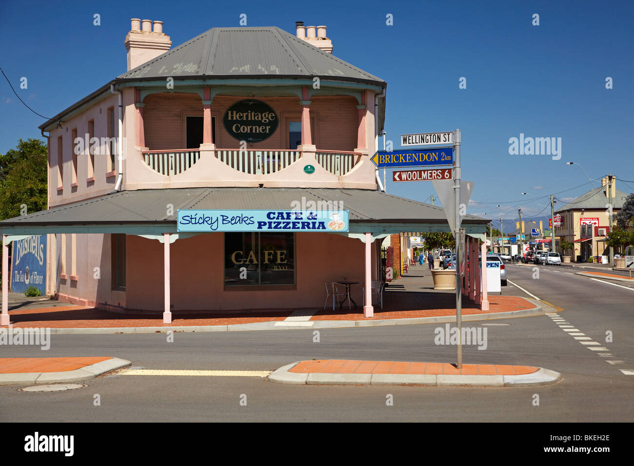 Heritage Corner, Longford, Tasmania, Australia Stock Photo