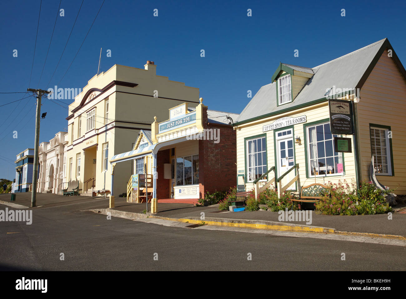 Historic Shops, Church Street, Stanley, Northwest Tasmania, Australia