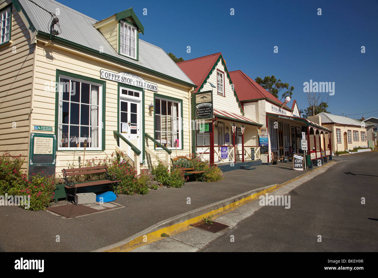 Historic Shops, Church Street, Stanley, Northwest Tasmania, Australia