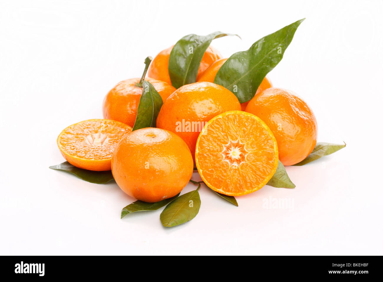 Fresh Mandarin Fruits Stock Photo Alamy