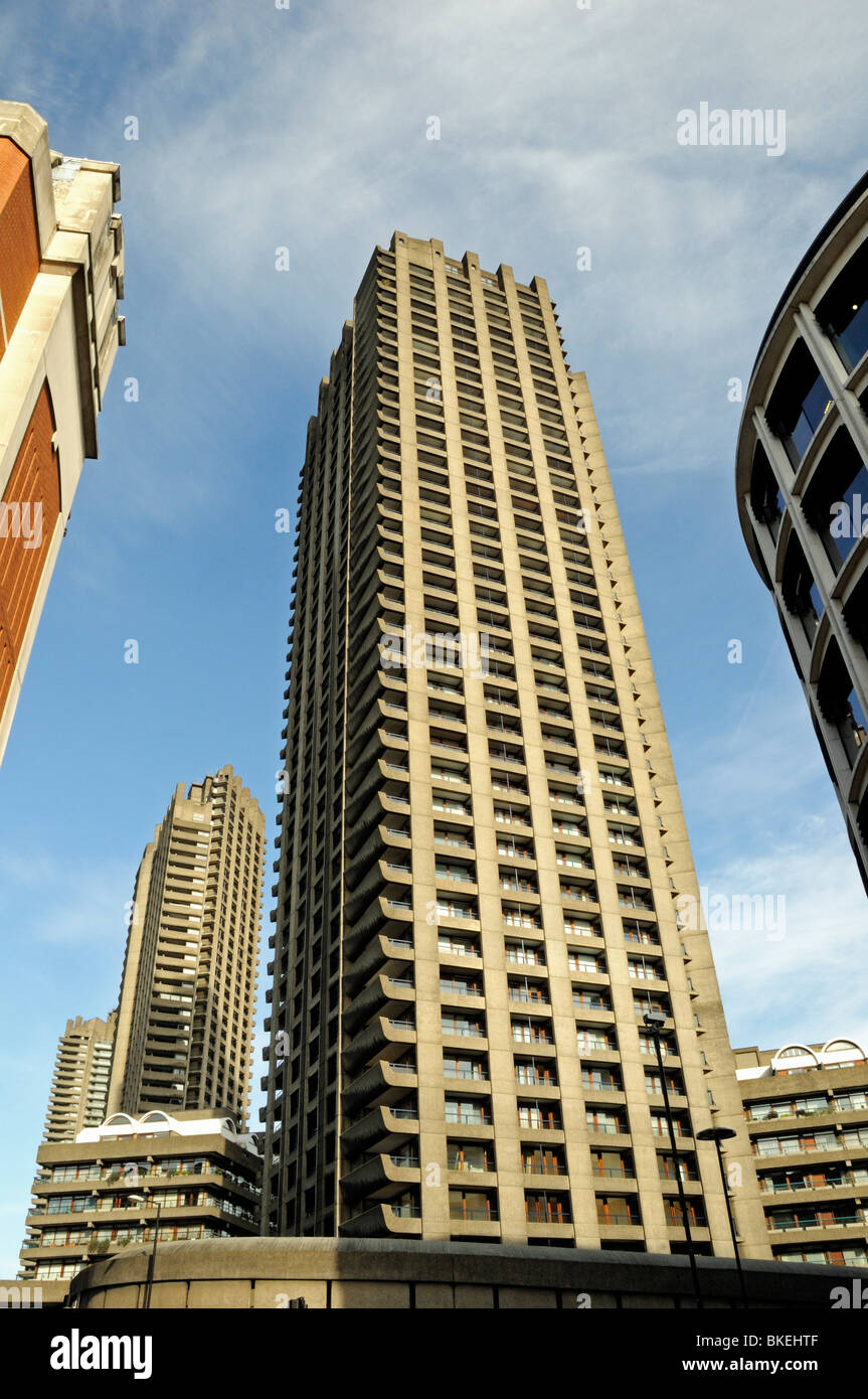Barbican Tower Block City of London England UK Stock Photo