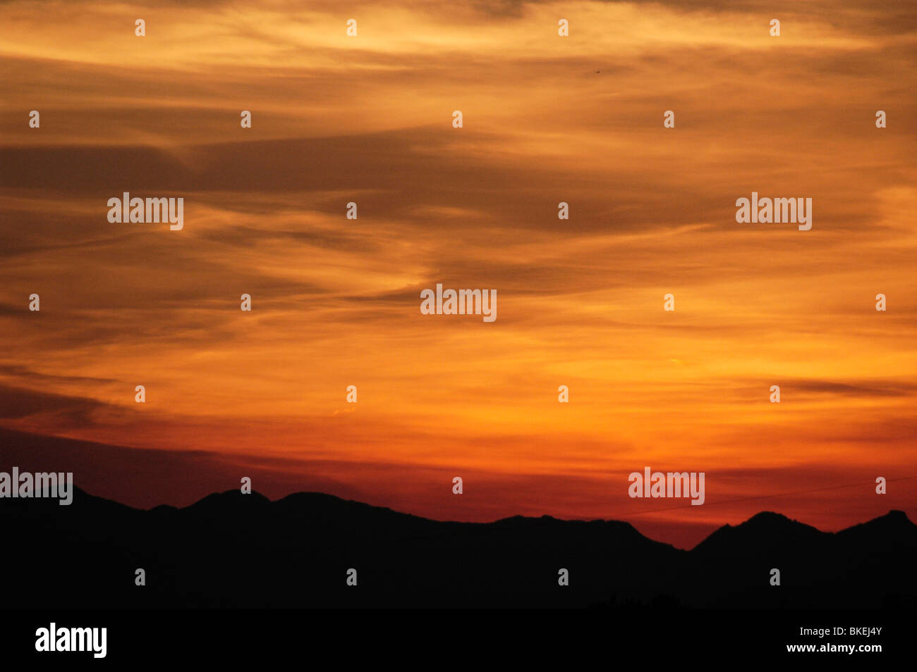 Sunset image Stock Photo