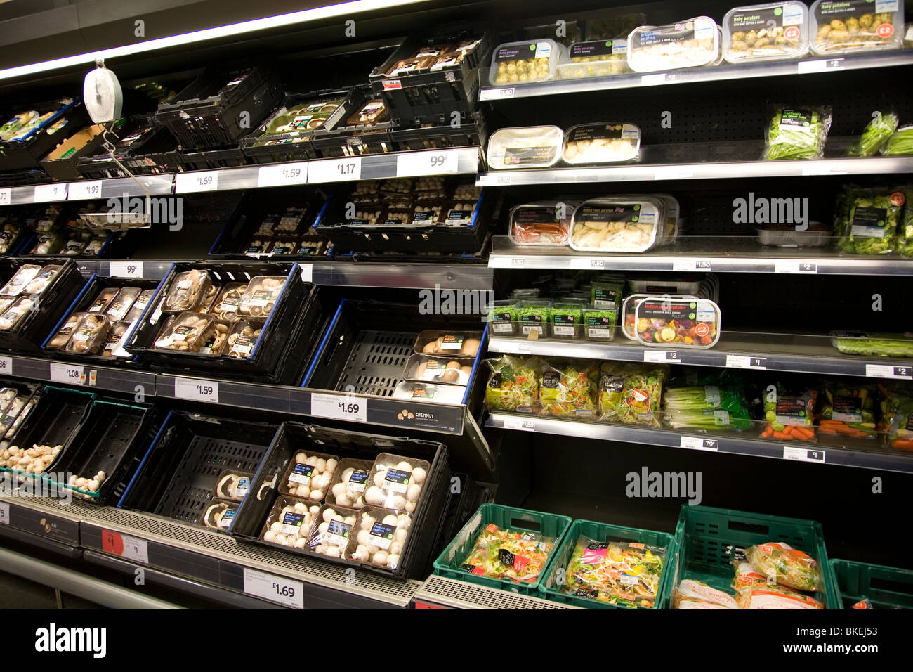 Sainsbury's Vegetables Stock Photo Alamy