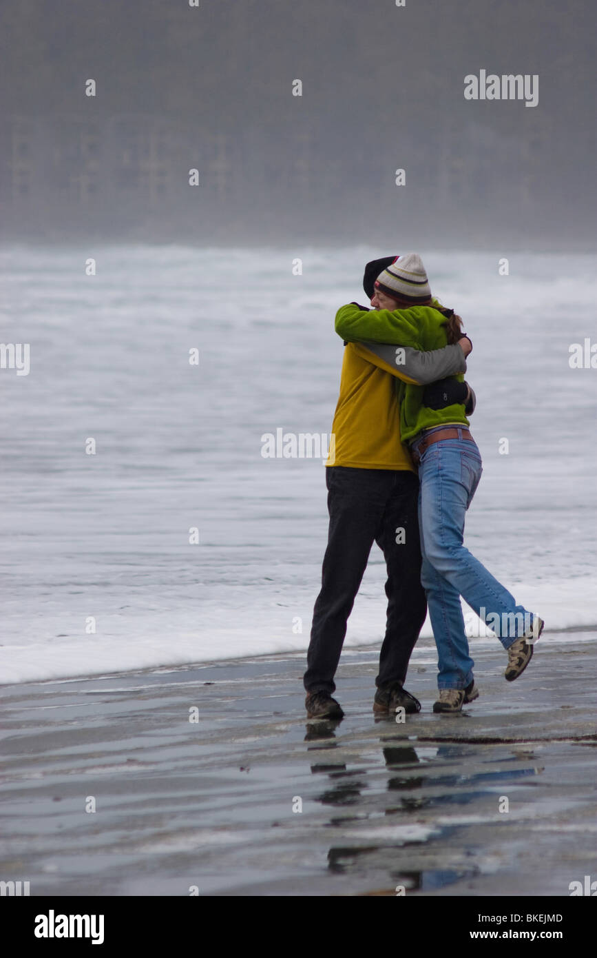 50 woman beach winter hi-res stock photography and images - Alamy