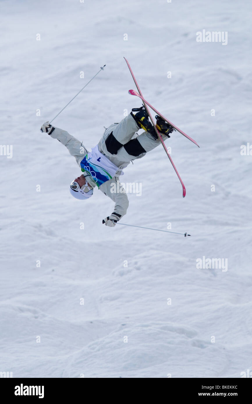 Dale Begg-Smith (AUS) silver medal winner competing in the Men's Moguls event at the 2010 Olympic Winter Games Stock Photo
