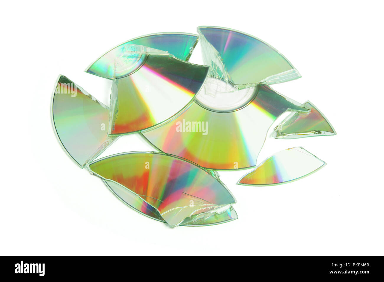 Broken CD Stock Photo