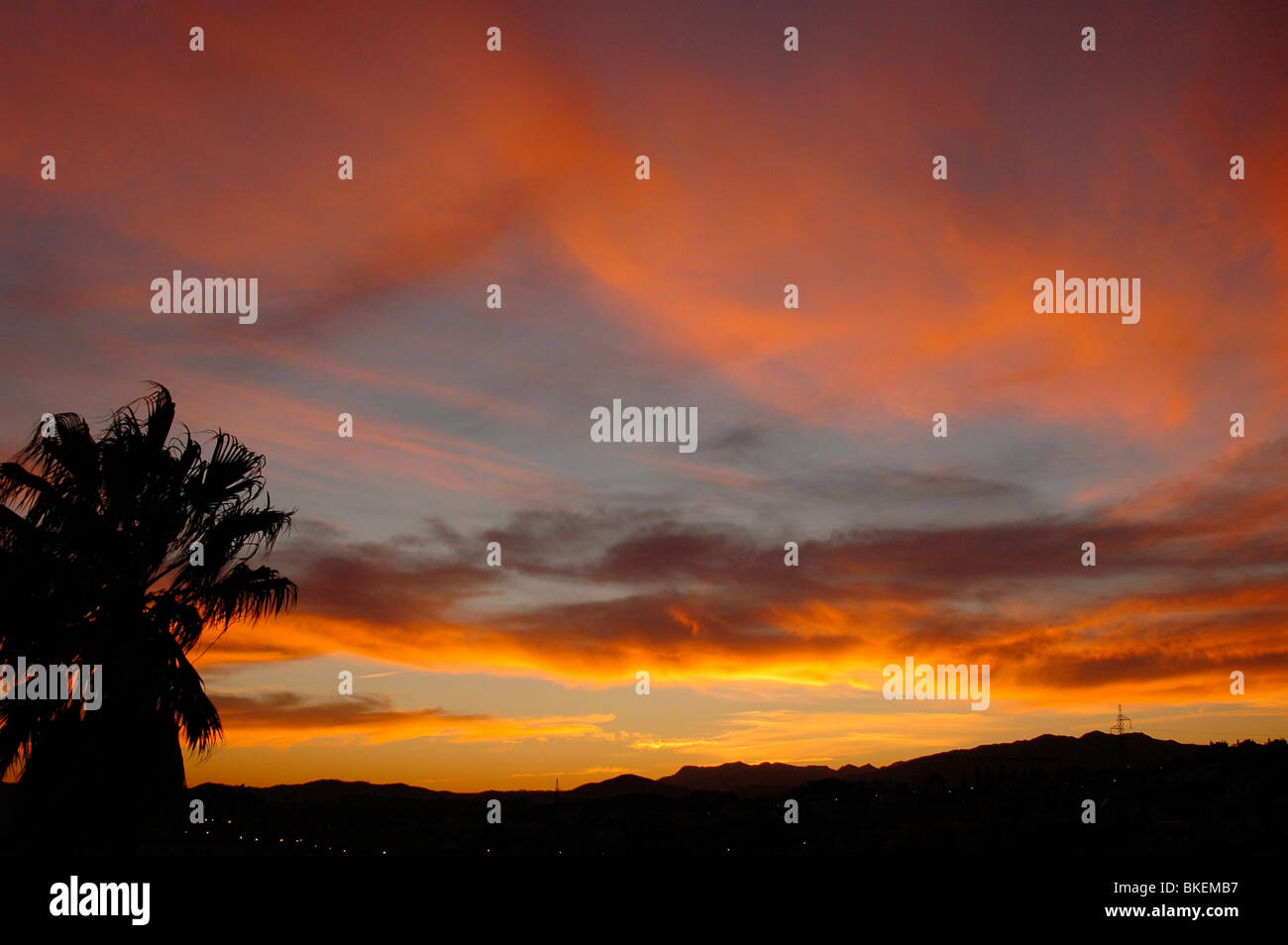 Sunset image Stock Photo