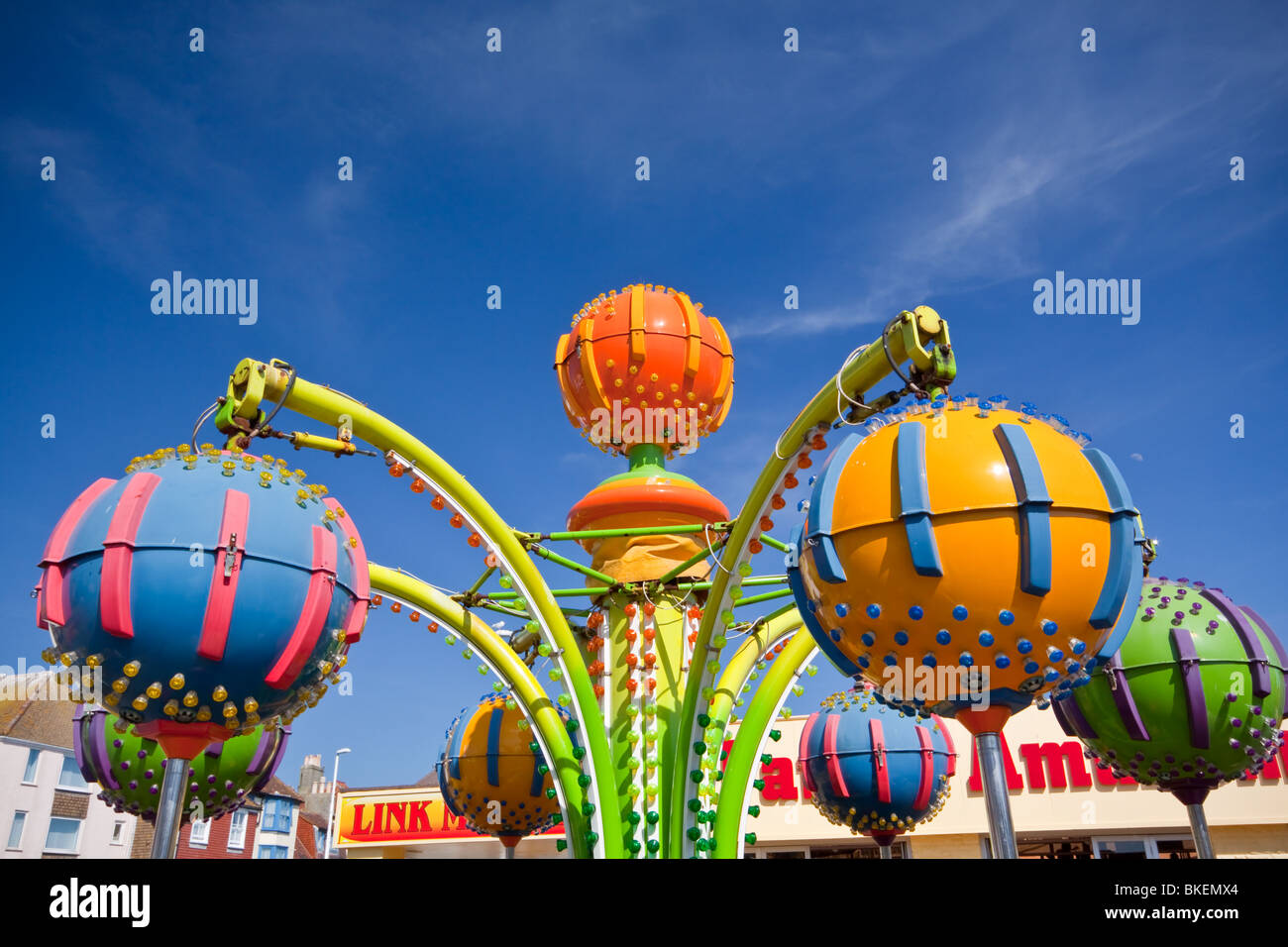 Funfair Rides at Hastings East Sussex Stock Photo