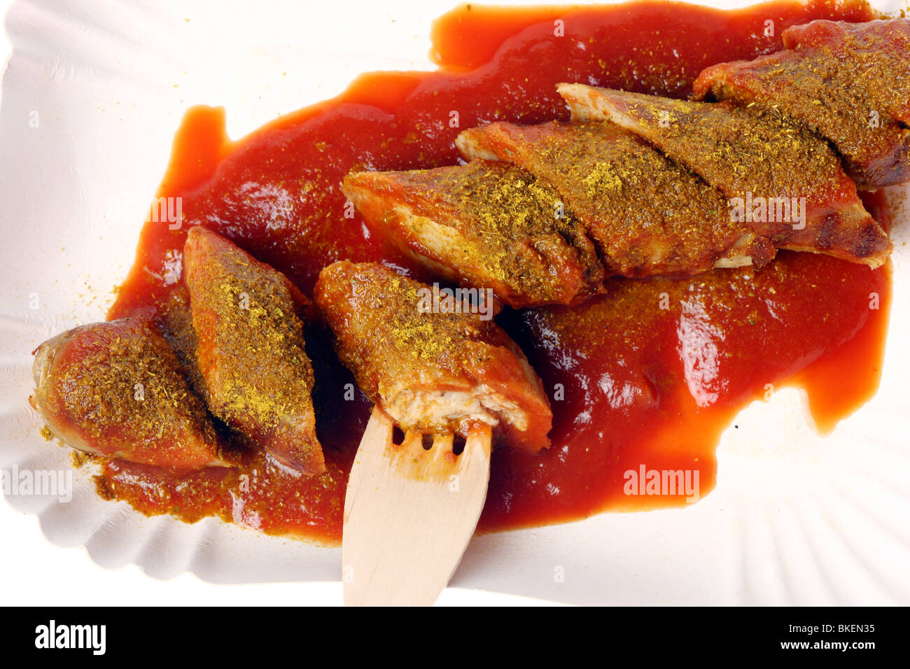 curry sausage, Germany, Europe Stock Photo Alamy