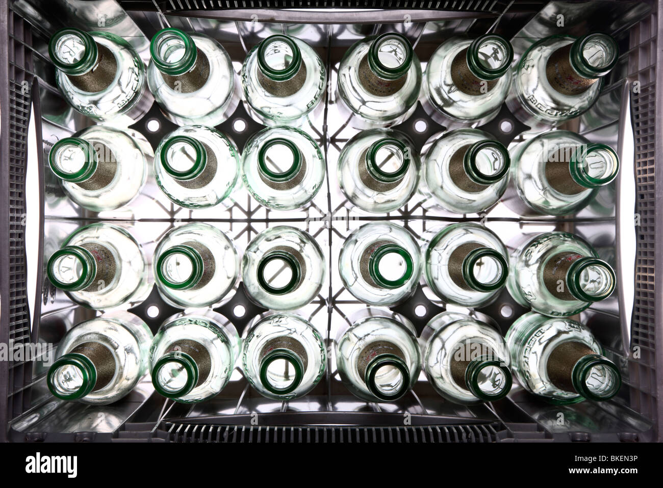 emtpy beer bottles without a cap. deposit bottle, Germany, Europe Stock Photo Alamy