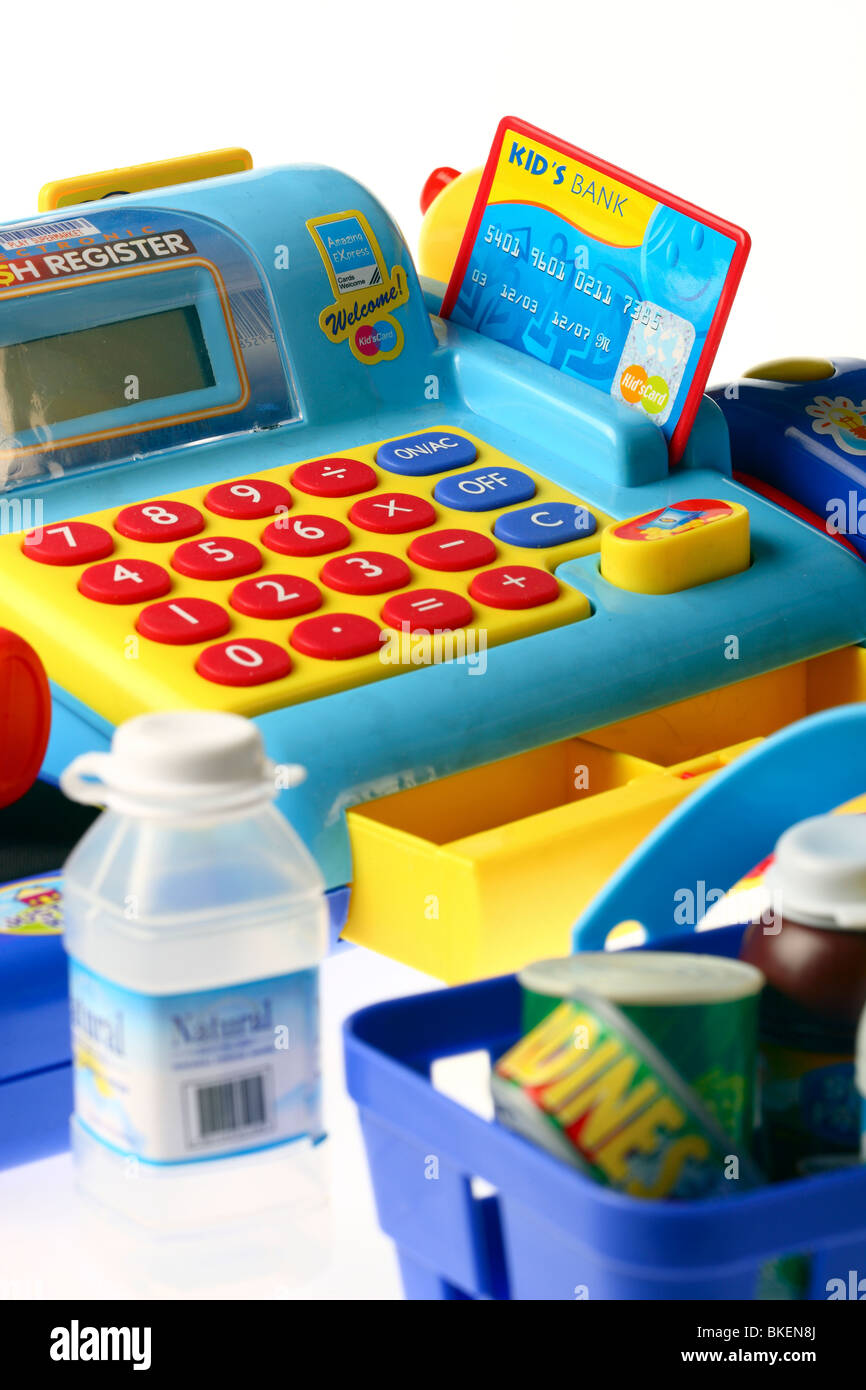 toys, till,register, exchequer, pay desk, counter Stock Photo Alamy